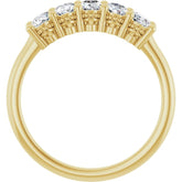 14K Yellow 9/10 CTW Lab-Grown Diamond Anniversary Band